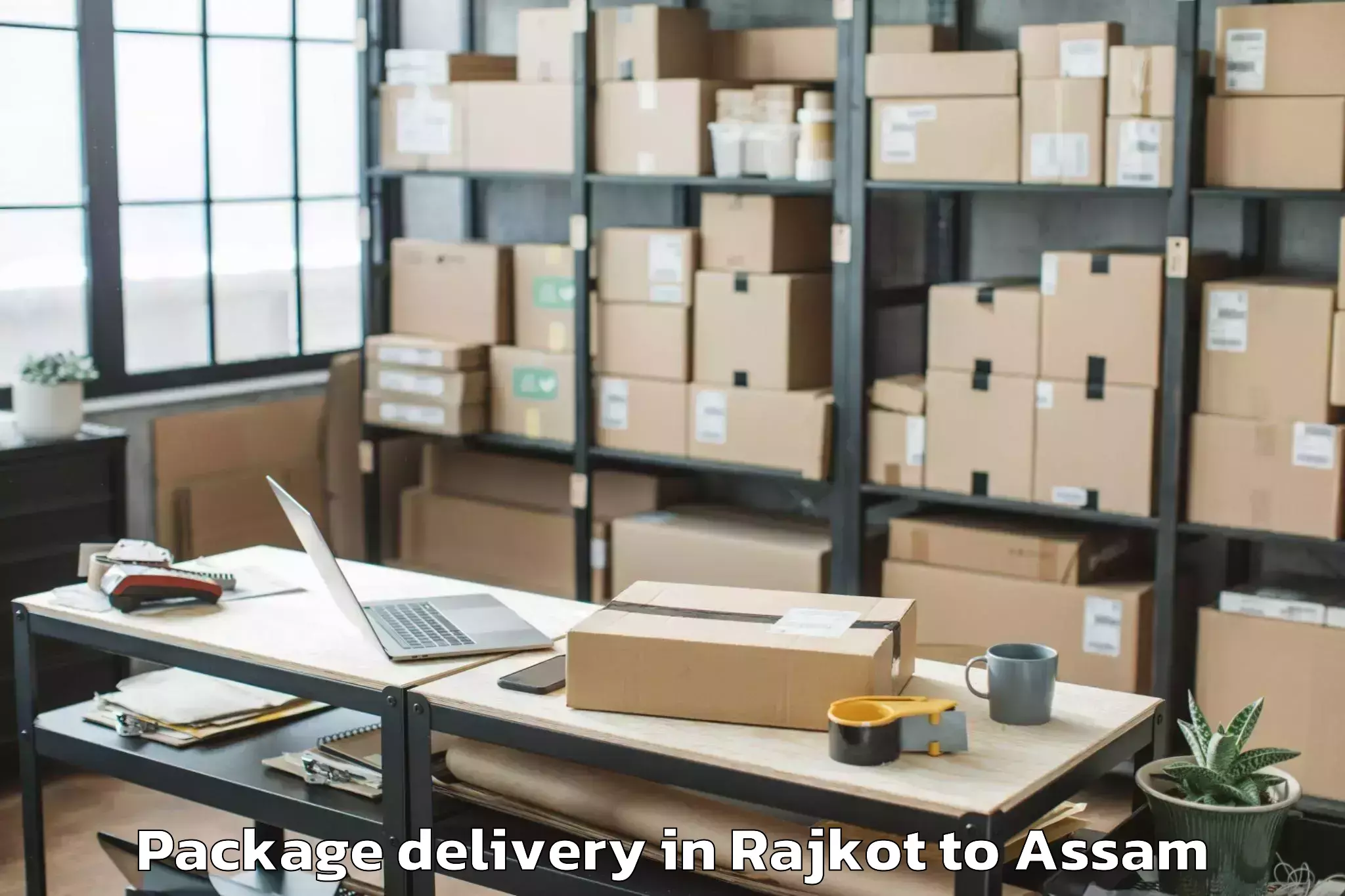 Professional Rajkot to Nowgong Package Delivery